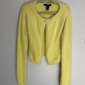 NWT Forever 21 fuzzy cardigan, size S